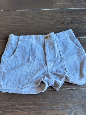 Light Blue Corduroy Women's Shorts